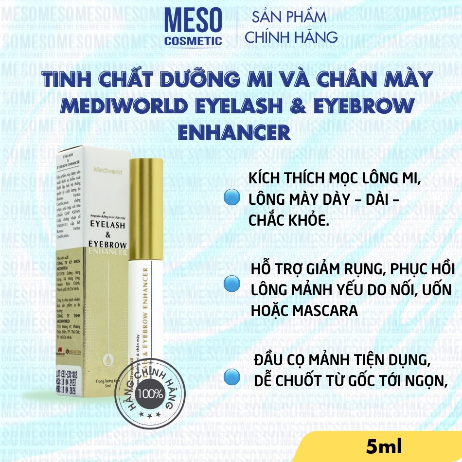 Tinh chất dưỡng mi và chân mày Mediworld Eyelash & Eyebrow Enhancer 5ml